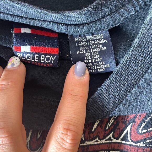 Bugle Boys American Vintage Iron Rolling Thunder Motorcycle Biker T-Shirt - Picture 5 of 5